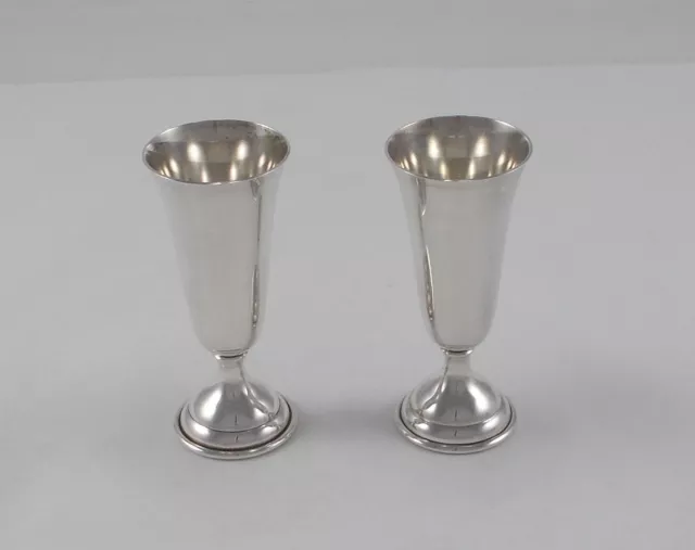 Rare Set 2 Elegante Liqueur Glasses IN 925er Sterling Silver USA Um Approx. 1930