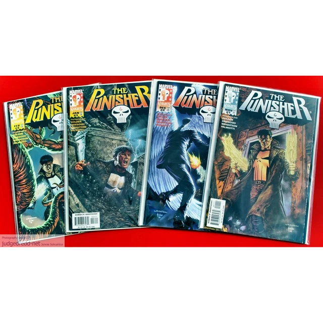 The Punisher # 1 2 3 4 Marvel Knights 4 Comic Book Issue Set 1998  (Lot 2107