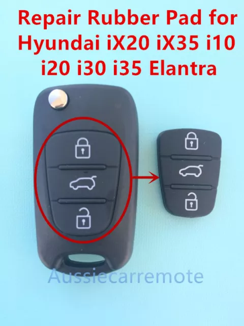 Remote Flip Key Case Repair Rubber Pad for Hyundai iX20 iX35 i20 i30 i35 Elantra