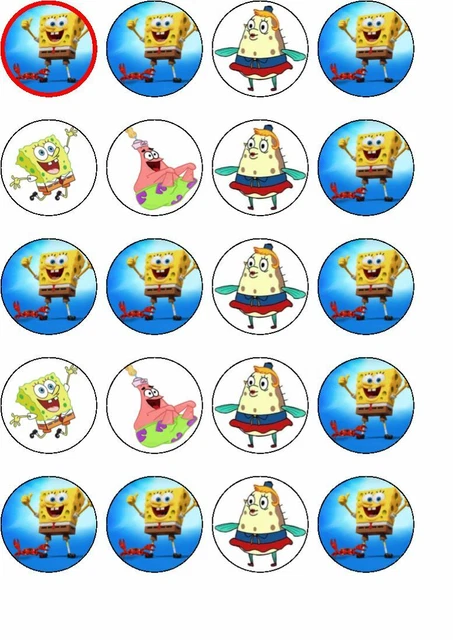 24-sponge-bob-edible-rice-paper-cup-cake-toppers-4-70-picclick-au