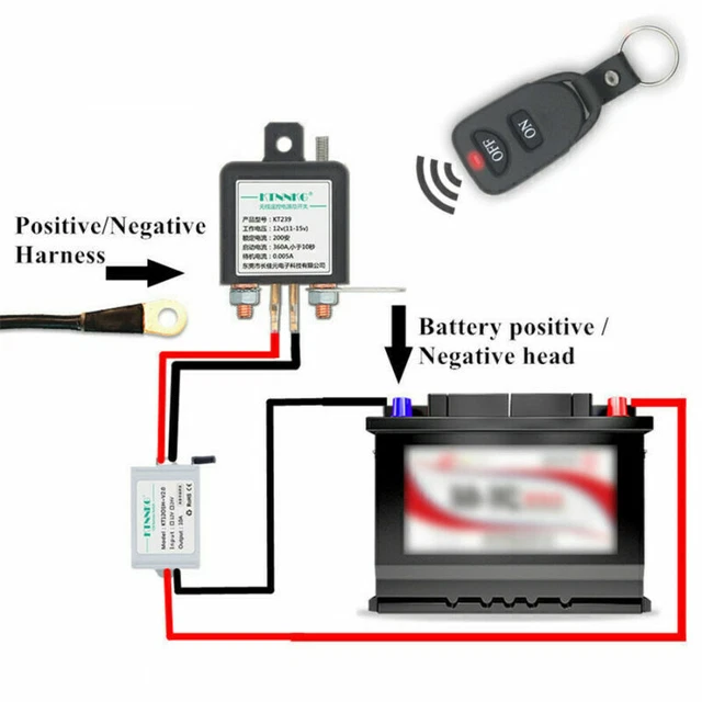 1x telecomando universale 12V batteria auto interruttore di separazione antifurto G2Q7