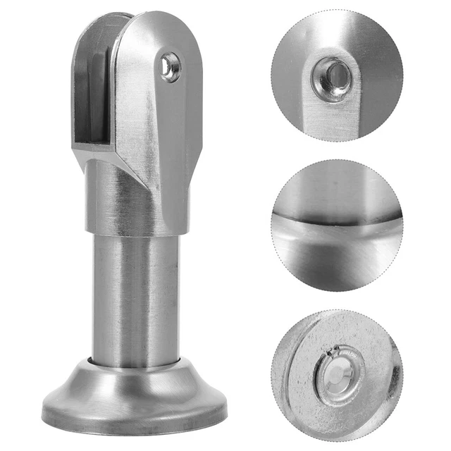 4 pz piedi supporto parete divisoria accessori ar supporto parete divisoria toilette argento