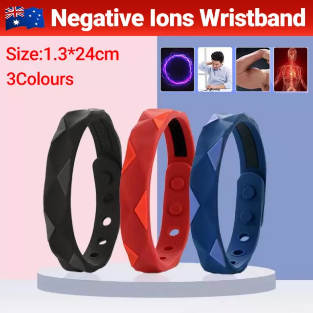 Silicone Sports Wristband RedUp Far Infrared Negative Ion Anti-Static Bracelet