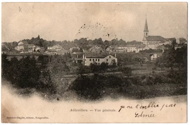 CPA 70 - AILLEVILLERS (Haute Saône) - Vue générale - Dos simple