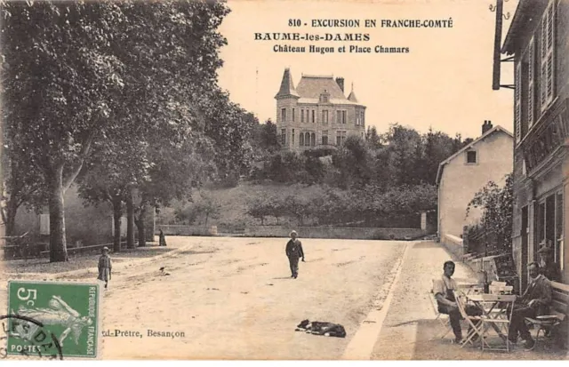 25 - BAUME LES DAMES - SAN50342 - Château Hugon et Place Chamars