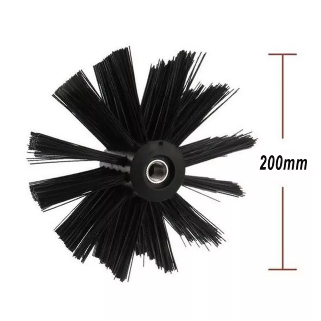 Premium 200mm Dryer Vent Cleaning Brush with Bristle Head (62 characters)