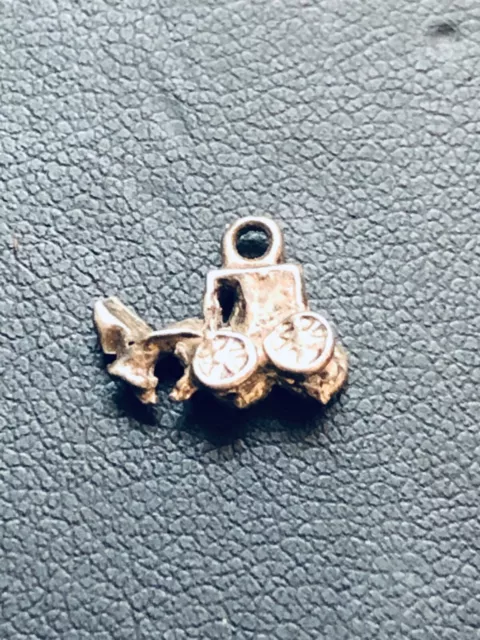 Sterling Silver Horse and Carriage Vintage Charm