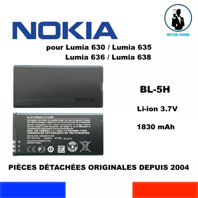 BATTERIE ORIGINALE NOKIA BL-5H BL5H OEM 1830mAh 6,8Wh 3,7V NEW GENUINE BATTERY