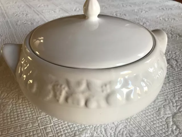 soup tureen in white with lid