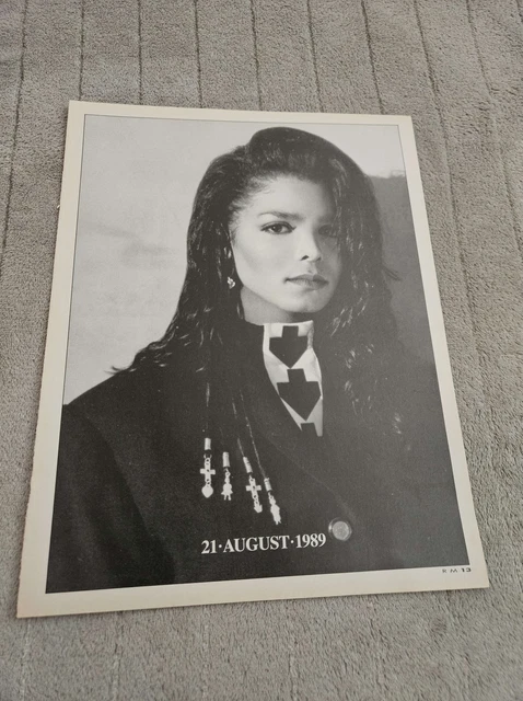 FPOT364 MAGAZINE AD 12X9" Janet Jackson Poster 1951-1980 EUR 14,47 ...
