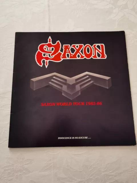 Saxon World Tour 1985-86 Concert Tour Programme