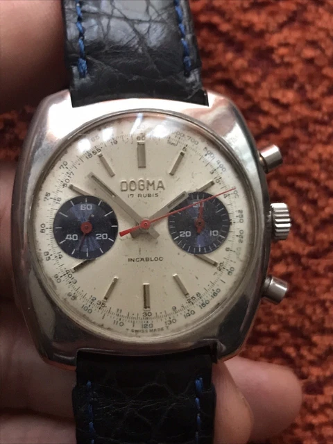 Montre Vintage ISOCHRON Sport Venus Chronographe Allemagne | Mécanique Suisse, Boîtier 40mm Acier