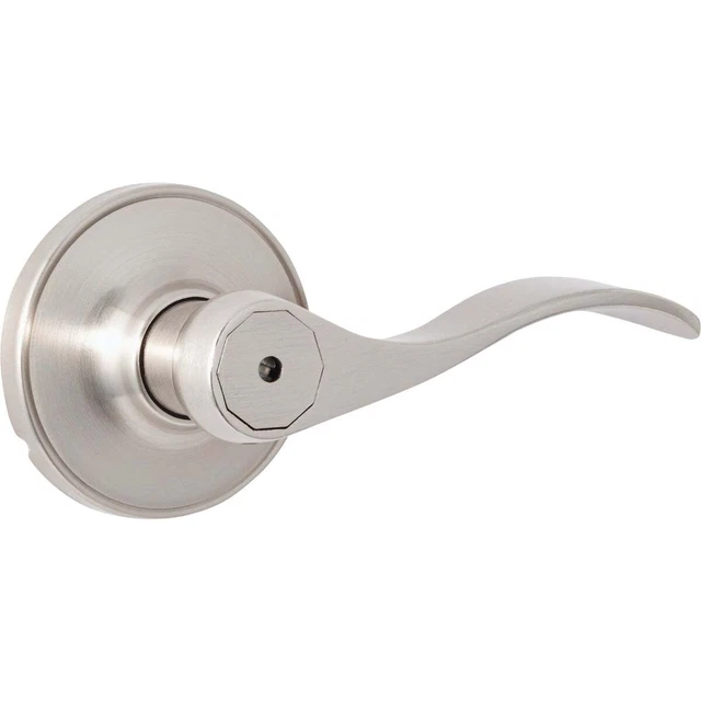 Steel Pro Brushed Nickel Privacy Door Lever LC2X201B Pack of 6 Steel Pro