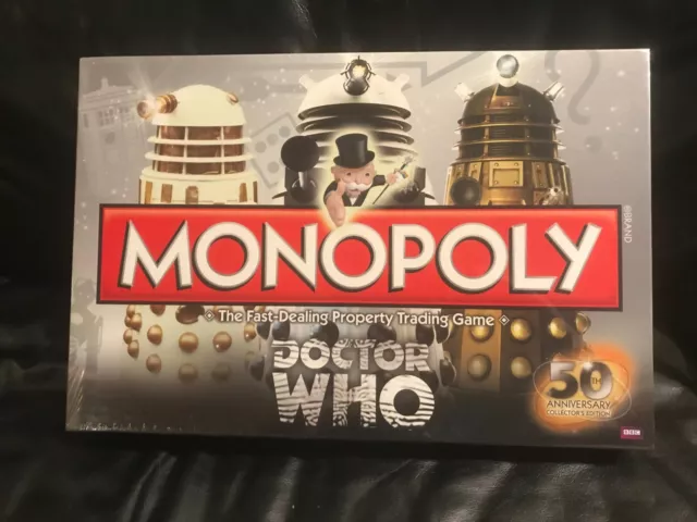 Doctor Who MONOPOLY 50th Anniversary Edition BRAND NEW IN SHRINK