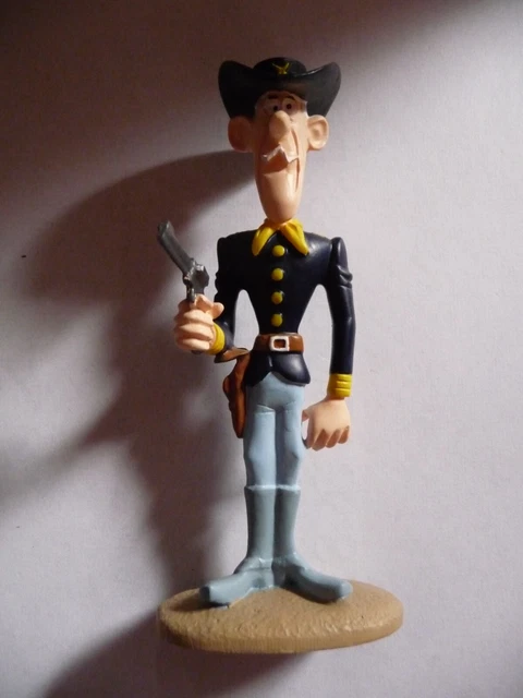 FIGURINE RESINE LUCKY LUKE D'APRES MARIE LEBLON ATLAS N ° 7 CALAMITY JANE 13 CM