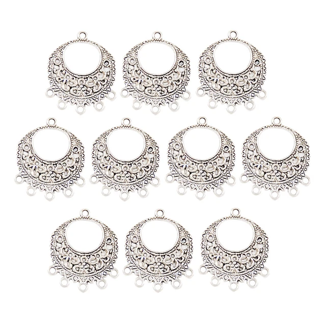 10 Stück Tibetan Silver Charm Connector DIY Anhänger Charms Schmuck