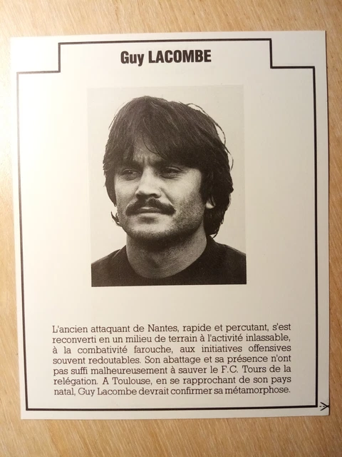 PAGE POSTER )) équipe RC LENS 1983/84 EUR 4,90 - FR