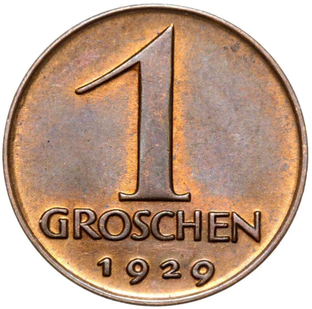 Austria - Austria - Coin - 1 Groschen 1929 - Vienna - Uncirculated UNC