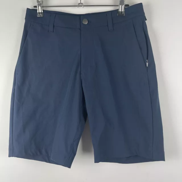 Lululemon Shorts Mens Size 28 Navy Blue Pockets Zipper New Without Tags