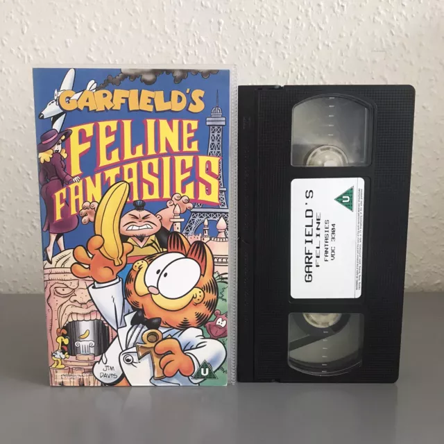 Garfield’s Feline Fantasies - Vhs Video - Rare / Garfield