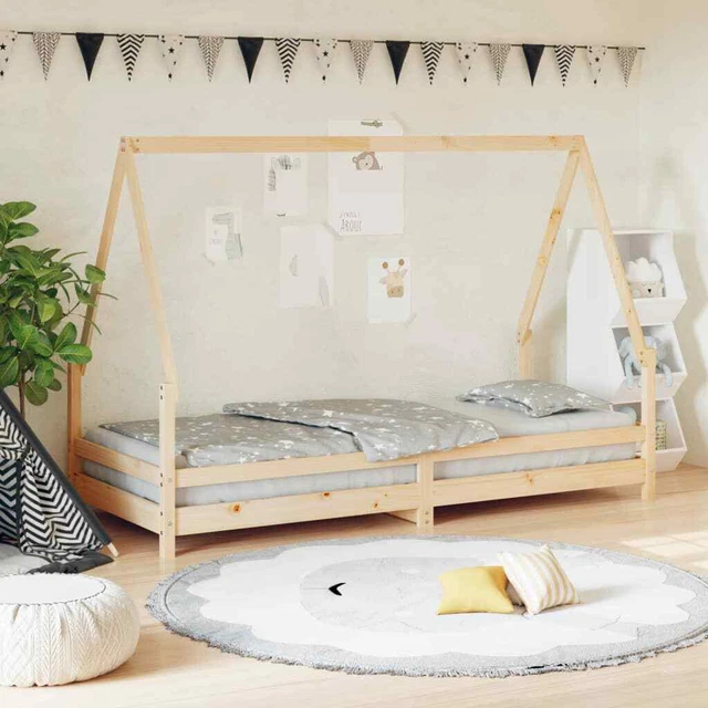 Giroletto per Bambini 90x200 cm in Legno Massello di Pino vidaXL