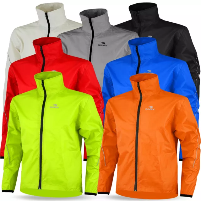 Mens Cycling Rain Jacket Waterproof High Visibility Running Top Rain Coat