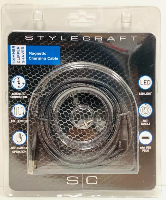 Stylecraft Mini USB Magnetic Charging Cable For Clippers Trimmers Shavers NEW