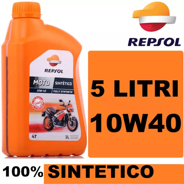 5 Litri Olio Repsol Per Yamaha Fj 1200 1986>1992