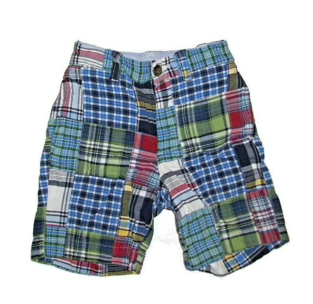 Baby Gap Boys Size 18-24 Month Madras Patchwork Shorts