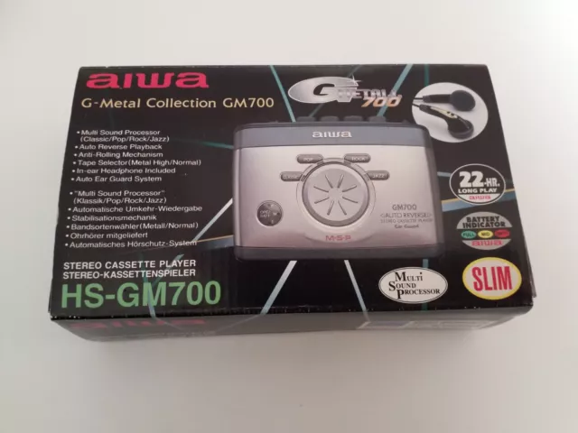 Aiwa HS-GM700 Stereo-Kassettenspieler Walkman OVP Komplett