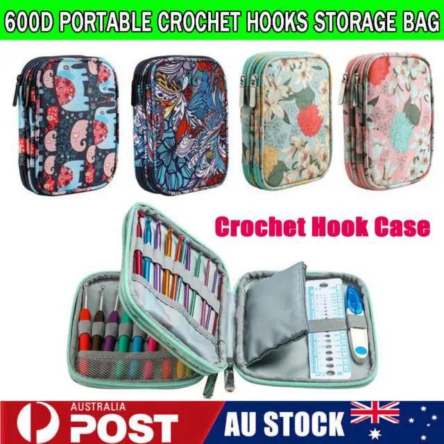 KNITTING NEEDLES CASE Organizer Portable Crochet Hooks Storage