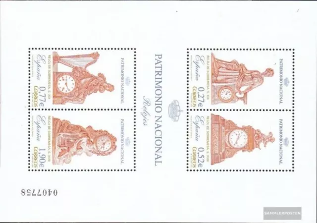 Spanien Block136 (kompl.Ausg.) postfrisch 2004 Nationales Kulturerbe: Uhren