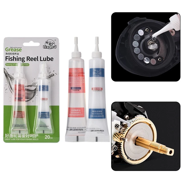 COMPREHENSIVE FISHING REEL Care Kit with Grease and Oil for All Anglers ...