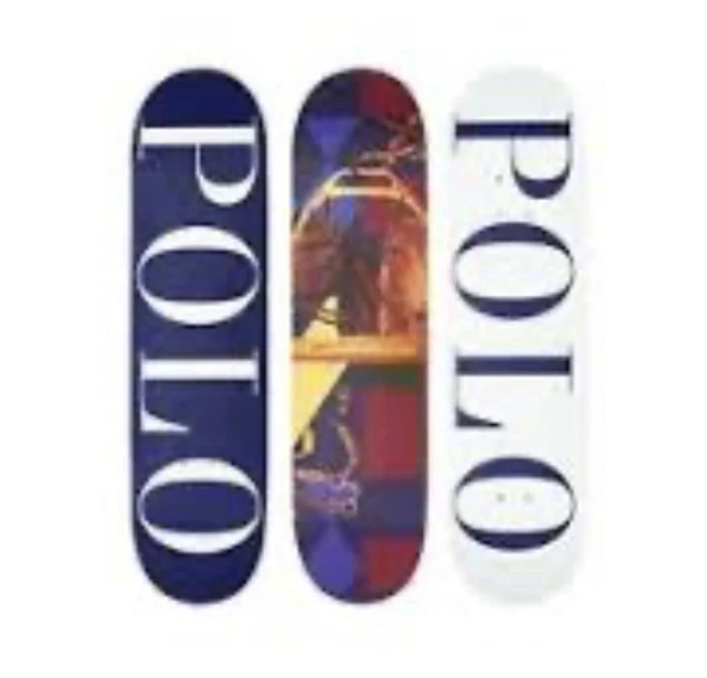PALACE X RALPH Lauren Polo Skateboard Deck RL2 Blue White £99.99  