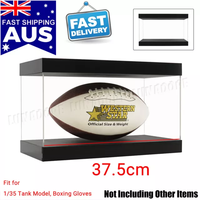 AU Perspex Acrylic Display Case Box 37.5cm L Big Plastic Self-Install Dustproof