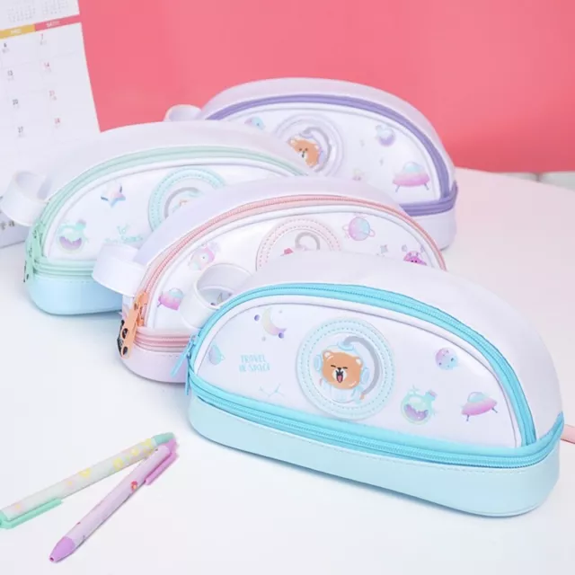 Large Capacity Pen Bag 2 Compartments Handheld Pencil for Case for Kid Birthday 3