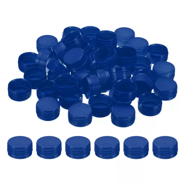 1.2inch Plastic Bottle Caps for Crafts, 200Pcs Bottle Screw Lids, Dark Blue