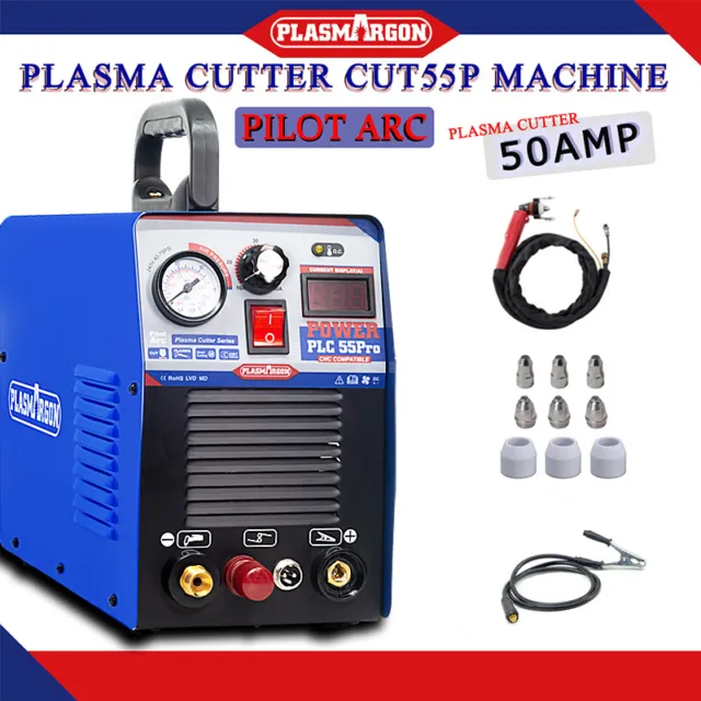 CUT55P Pilot Arc Plasma Cutter Air CNC Cutting 14mm 230V IGBT Inverter
