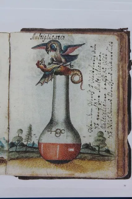 1680-FAKSIMILE : LE MANUSCRIPT DU CHIRURGIEN Ulrich RUOSCH / ALCHIMIE