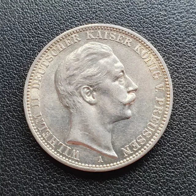 Kaiserreich 3 Mark Stück 1912 A Wilhelm II Kaiser König Preussen Silber Münze