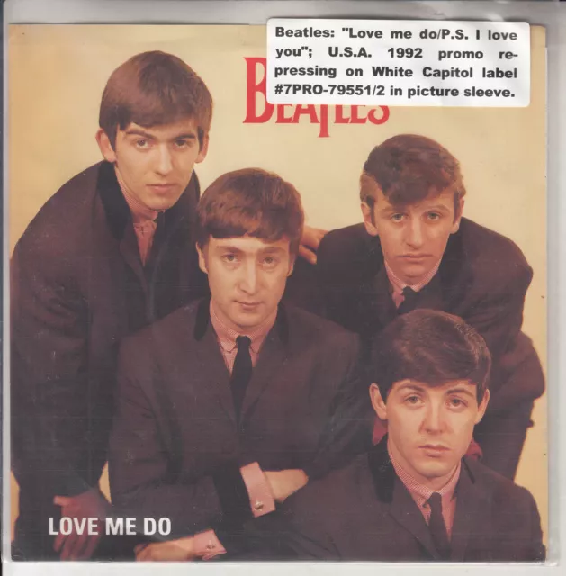 THE BEATLES  Love me do & P.S. I love you PICTURE SLEEVE USA 45  7" RECORD NEW