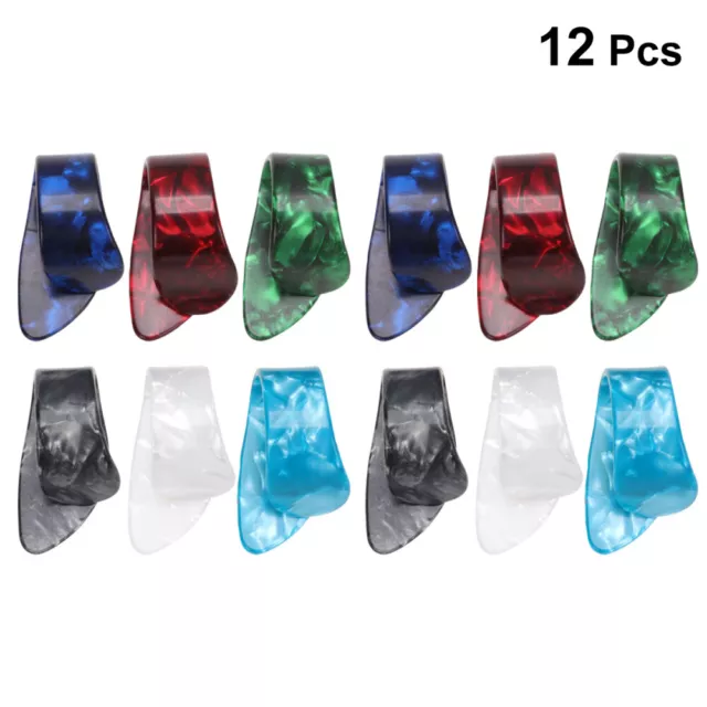 12pcs guitar thumb picks ukulele pick Thumb Pick Finger Guitar Picks Celluloid