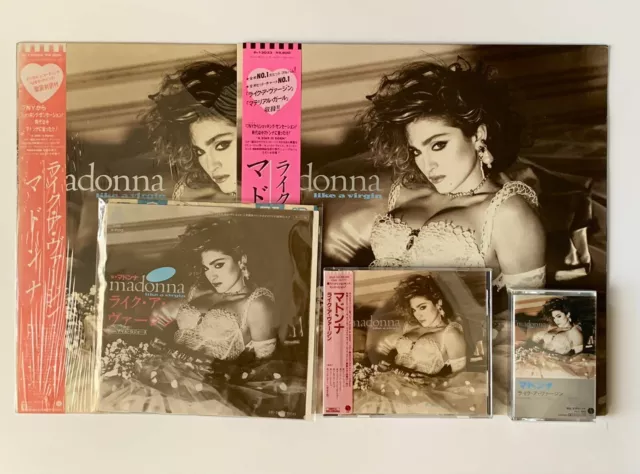 Madonna Like A Virgin Japan CD/Cassette Tape/ 12"/7" Records Set Rare!