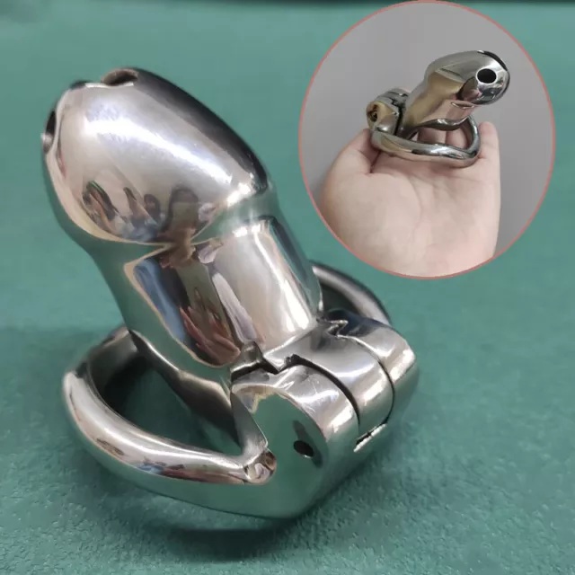 Edelstahl Metall Peniskäfig Keuschheitsgürtel Käfig Bondage Chastity Cage BDSM