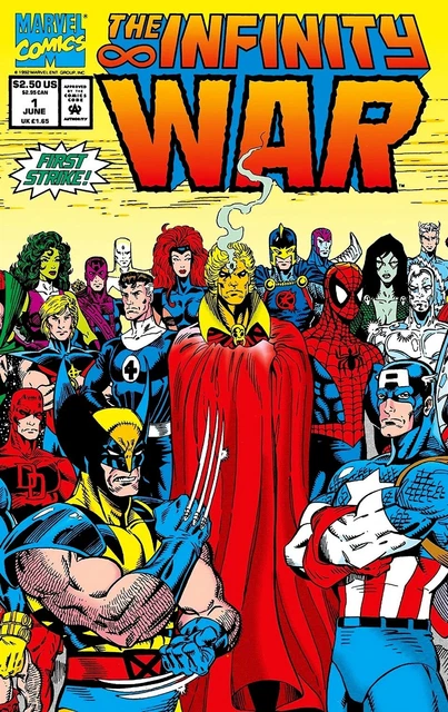 Infinity War #1 (Of 6) Jun 1992 Spider-Man Thanos Wolverine Marvel Nm Comic Book