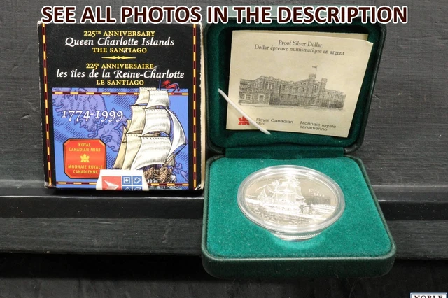 NobleSpirit No Reserve (CX) 1999 Canada Proof Silver Dollar Coin - Santiago