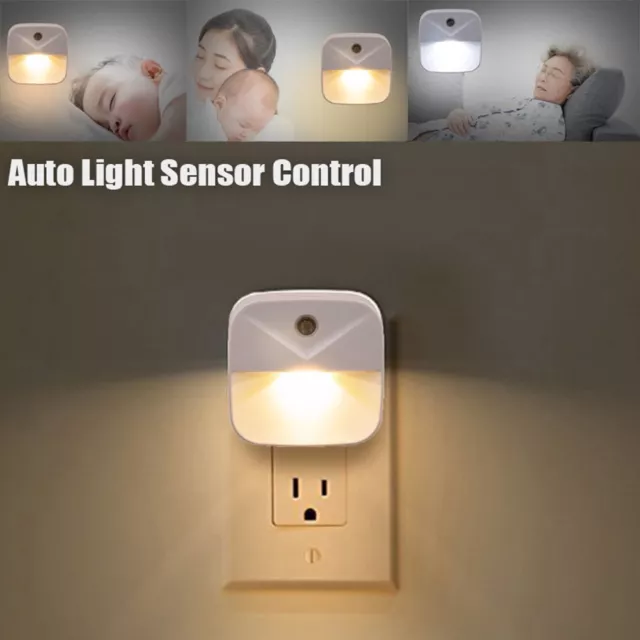 Light Sensor Bedroom Living Room Wall Lamp LED Night Light Bedside Lamp