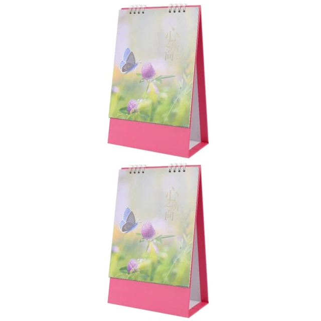 2 Pieces Calendario 2023 Anno Del Coniglio Decorativo Cavalletto Tavolo