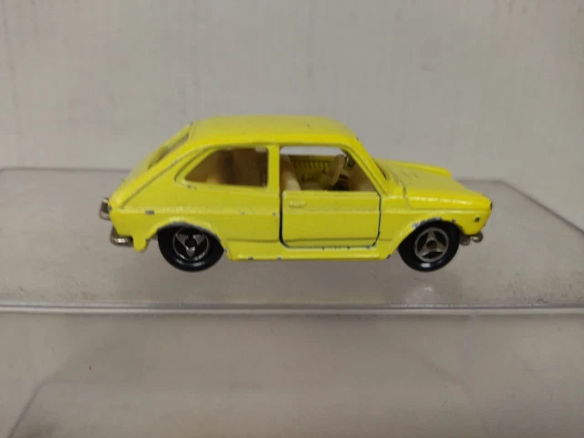 Majorette Fiat 127 No 203 Coleccionable A Escala 1/55 Amarillo