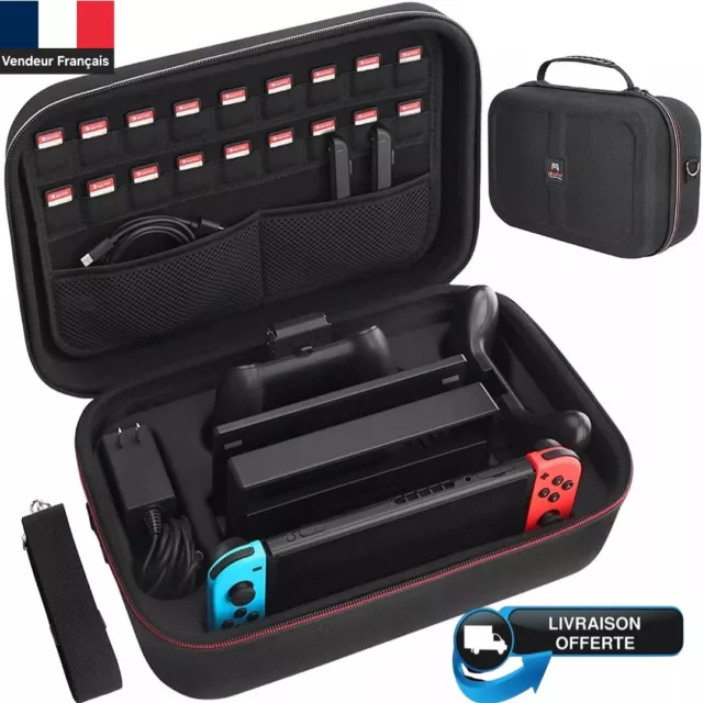 Sacoche Sac Étui Housse de Transport pour Console de Jeux Nintendo Switch OLED